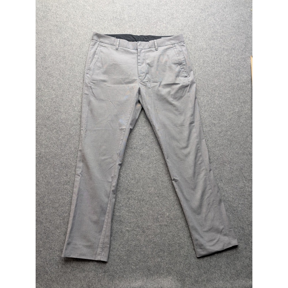 Bonobos Stretch Weekday Warrior Men's Dress Pants 32-32 Monday Gray Tailored
